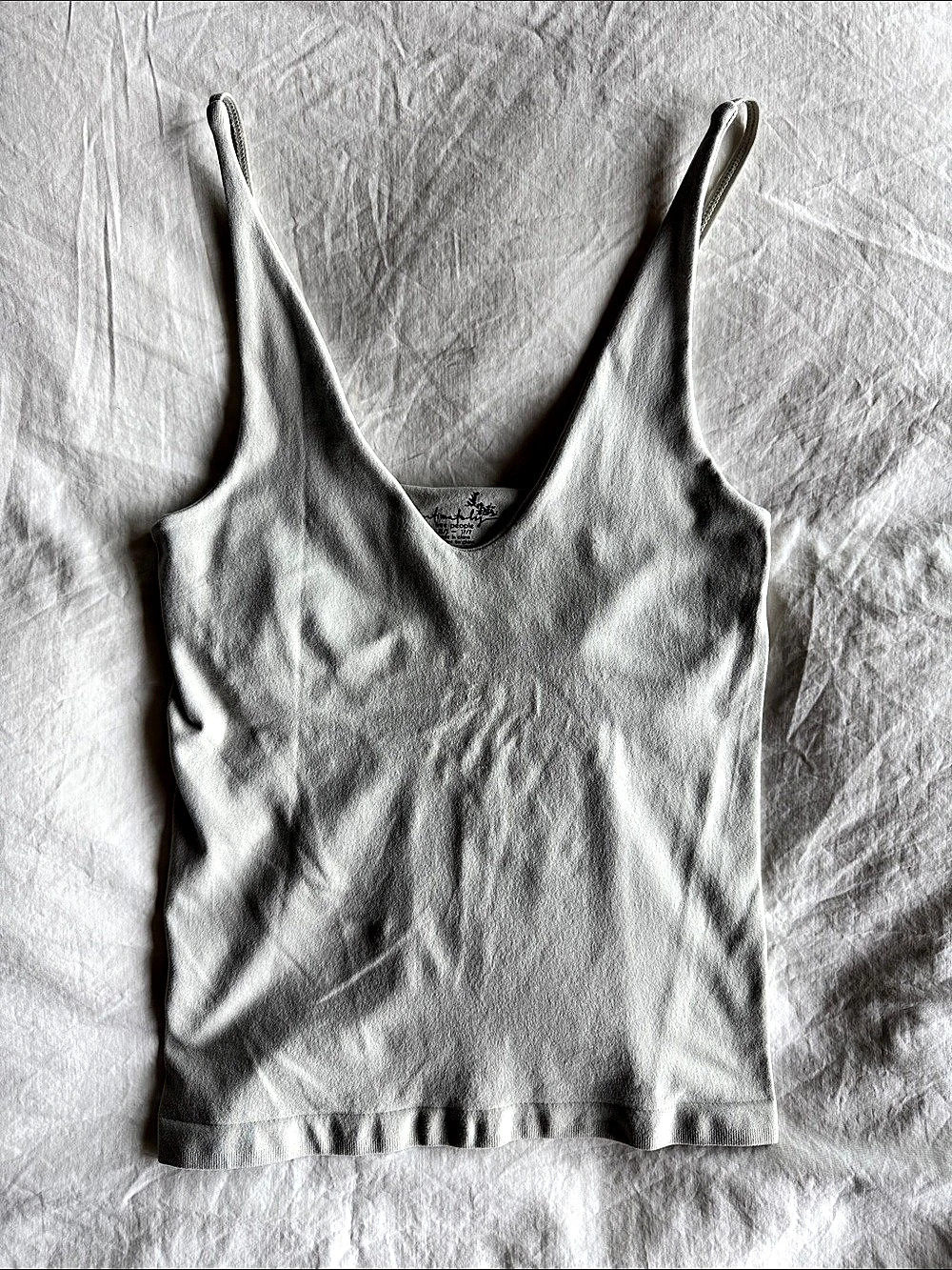 Free People V-Neck Cami Gray Tank Top XS/S